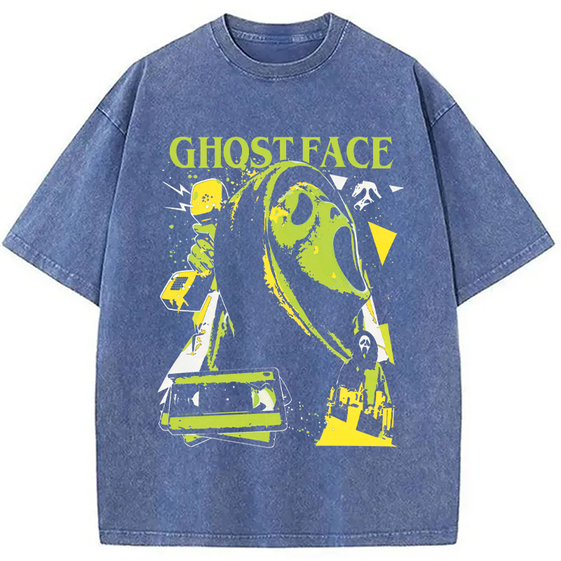 Tokyocanvas Ghost Face Washed T-Shirt
