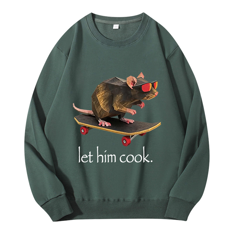 Tokyocanvas Rat Skateboard Cook Classic Sweatshirt