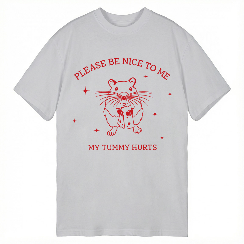 Tokyocanvas My Tummy Hurts Lactose Mouse Meme Classic T-Shirt