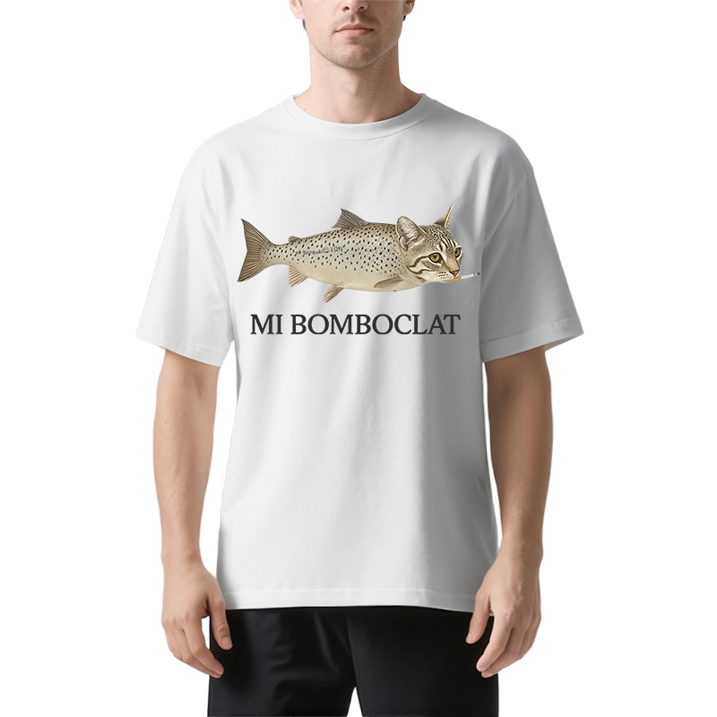 Tokyocanvas Bomboclat Fish Cat Meme Classic T-Shirt