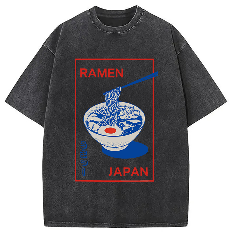 Tokyocanvas Umai Noodle Washed T-Shirt