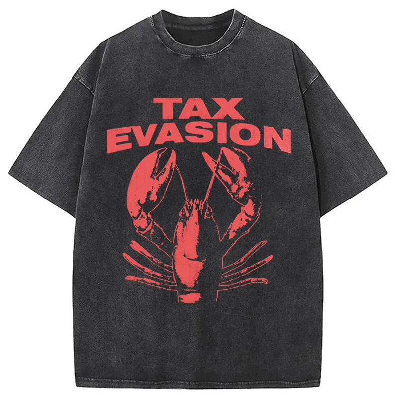 Tokyocanvas Tax Evasion Lobster Washed T-Shirt