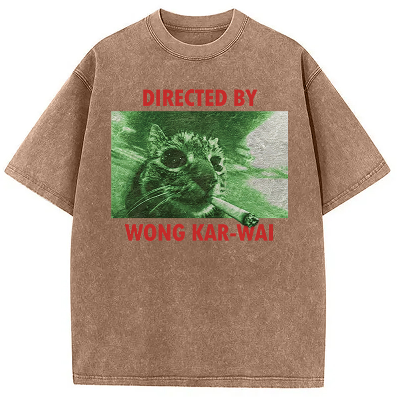 Tokyocanvas Wong Kar-Wai Cat Washed T-Shirt