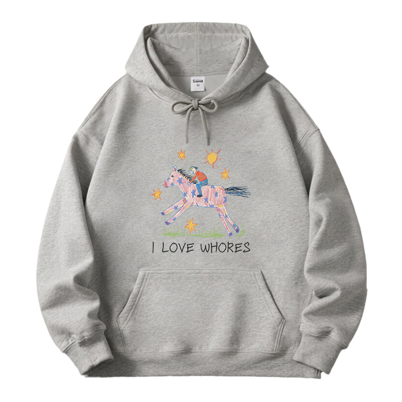 Tokyocanvas I Love Whores Fleece Lined Hoodie