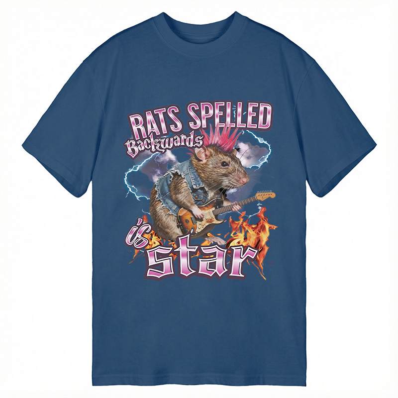 Tokyocanvas Rats Spelled Backwards Is Star Classic T-Shirt