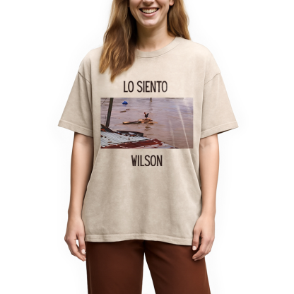 Tokyocanvas Wilson Chicken Meme Washed T-Shirt