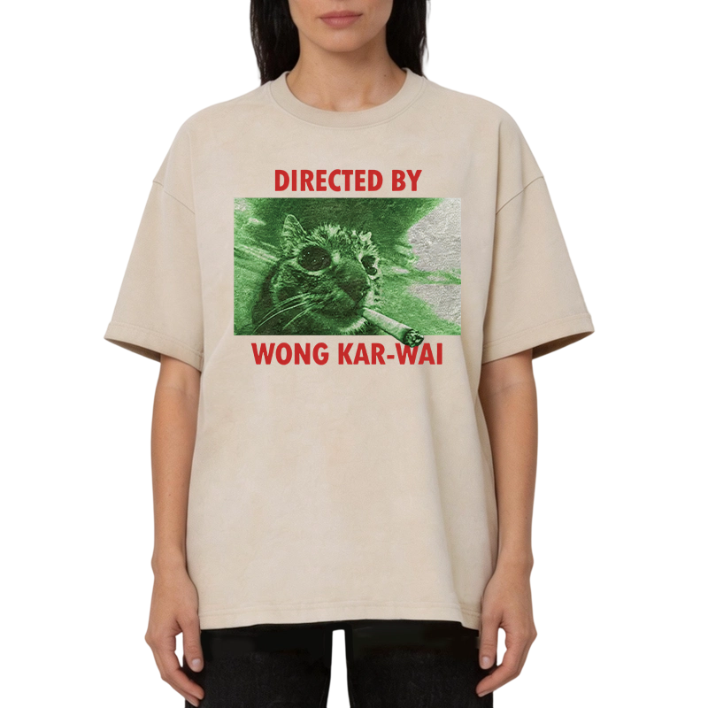 Tokyocanvas Wong Kar-Wai Cat Washed T-Shirt
