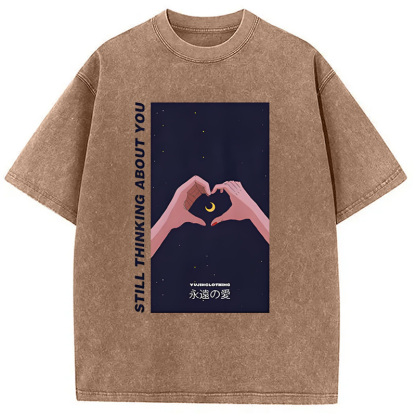 Tokyocanvas Still Thinking About You Washed T-Shirt
