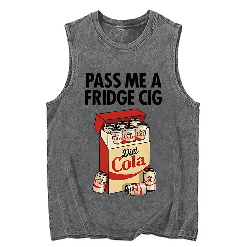 Tokyocanvas Diet Cola Cigarette Pack Washed Tank
