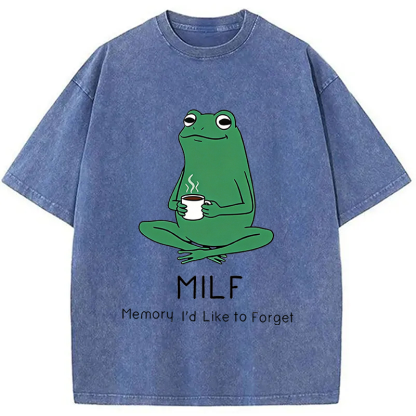 Tokyocanvas MILF Funny Washed T-Shirt