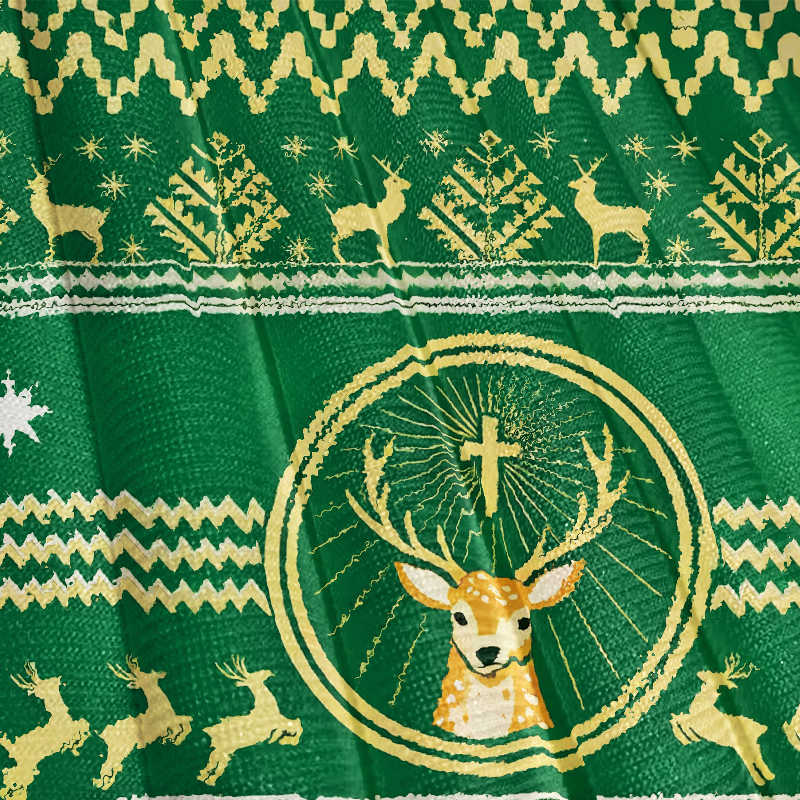 Tokyocanvas Elk Liquor Christmas Ugly Sweatshirt