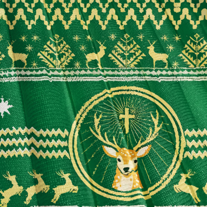 Tokyocanvas Elk Liquor Christmas Ugly Sweatshirt