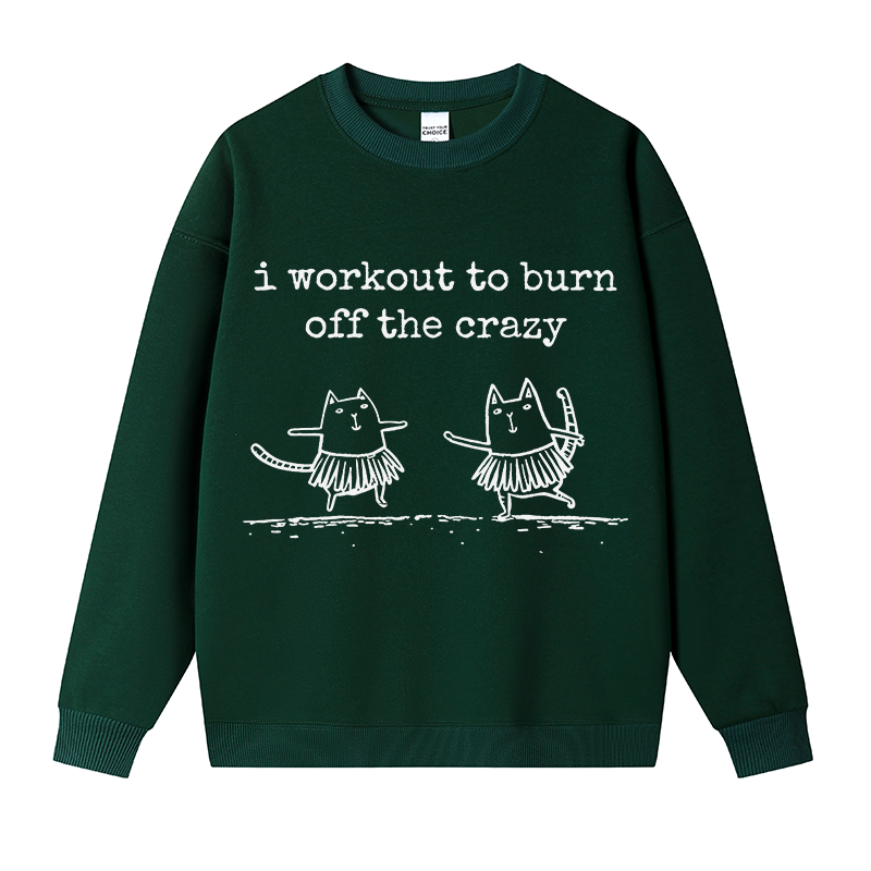 Tokyocanvas Hula Away Crazy Fleece Lined Sweatshirt