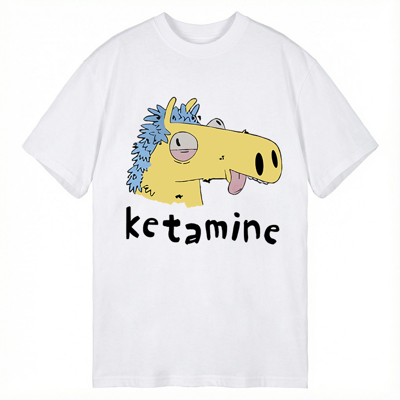 Tokyocanvas Funny Ketamine Silly Horse Classic T-Shirt