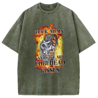 Tokyocanvas Tuck Me In And Give Me Forehead Kisses Washed T-Shirt
