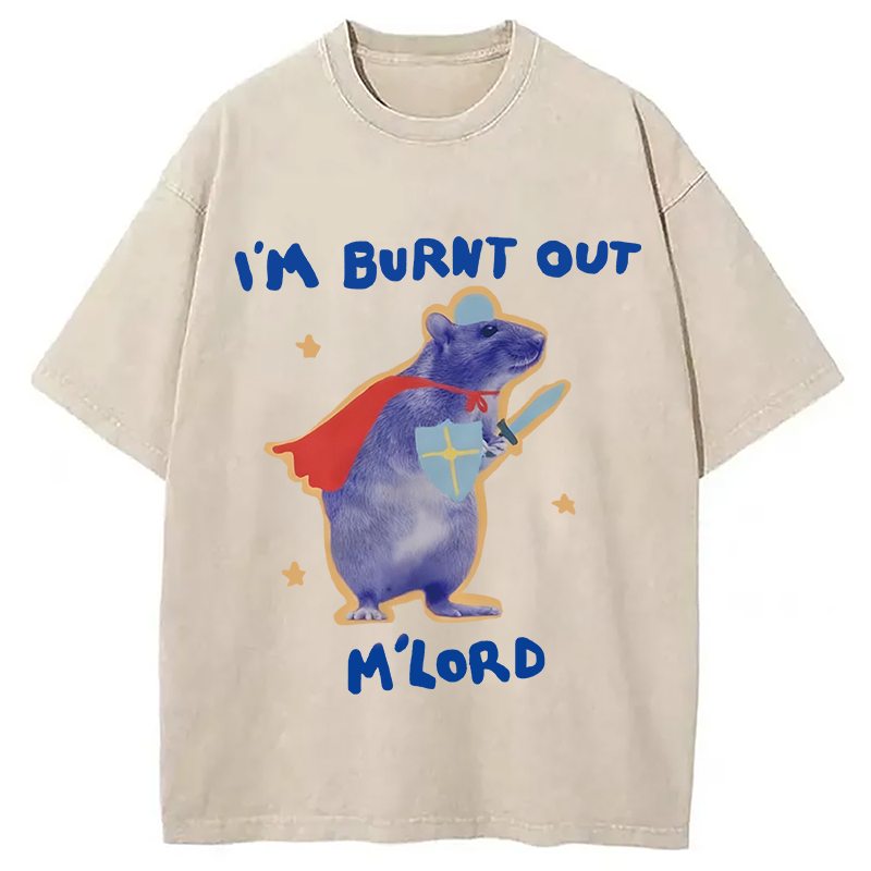Tokyocanvas I'm Burnt Out M'lord Washed T-Shirt