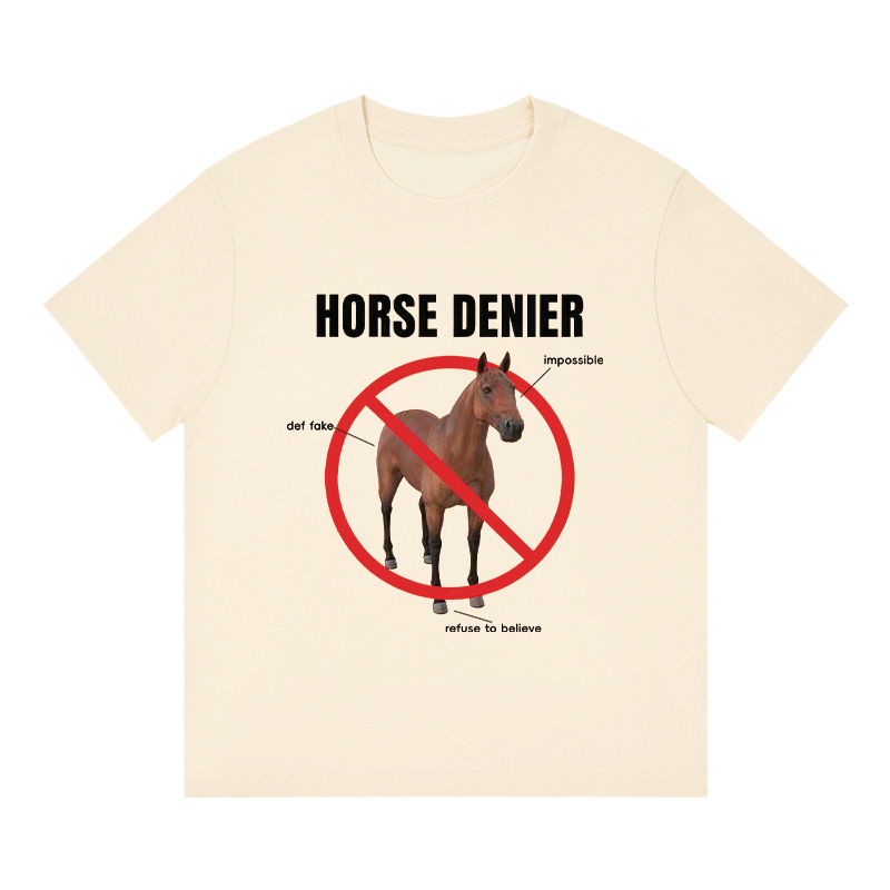 Tokyocanvas Horse Denier Analysis Boxy T-shirt
