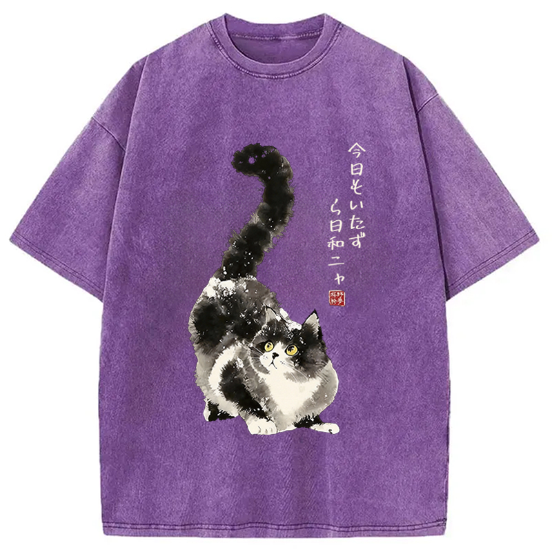 Tokyocanvas Every Day's A Prank Day Washed T-Shirt