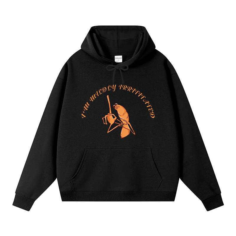 Tokyocanvas I'm Mildly Irritated Fleece Lined Hoodie