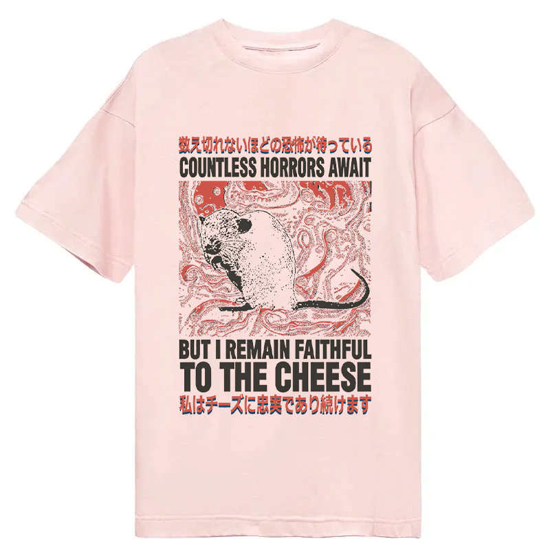 Tokyocanvas Countless Horrors Await But Remain Faithful to the Cheese Classic T-Shirt