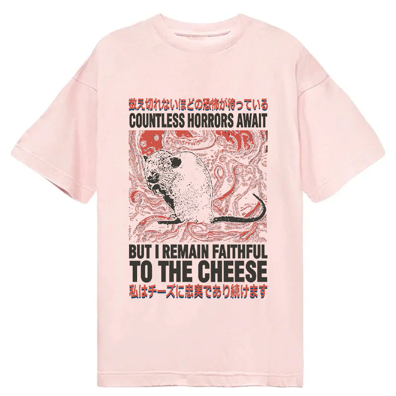 Tokyocanvas Countless Horrors Await But Remain Faithful to the Cheese Classic T-Shirt