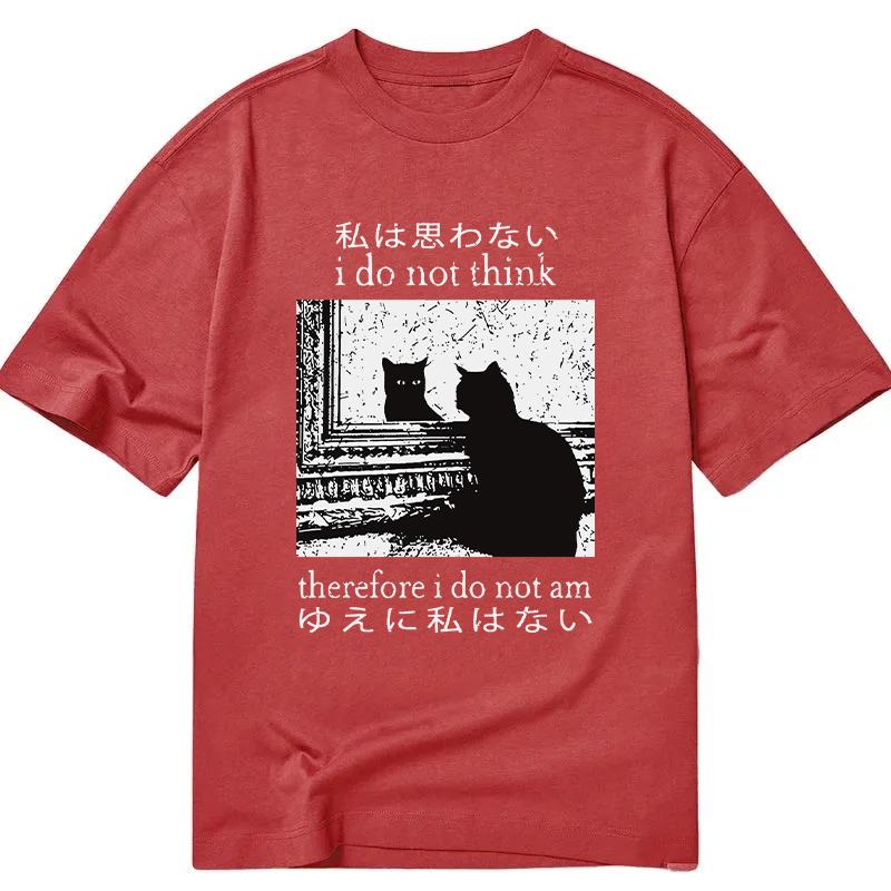 Tokyocanvas Thinking Cat Classic T-Shirt