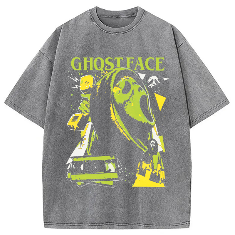 Tokyocanvas Ghost Face Washed T-Shirt