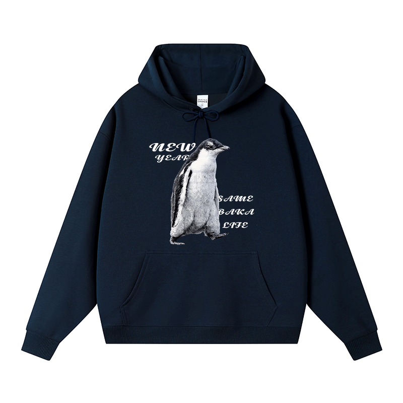 Tokyocanvas Same Baka Life Penguin Fleece Lined Hoodie
