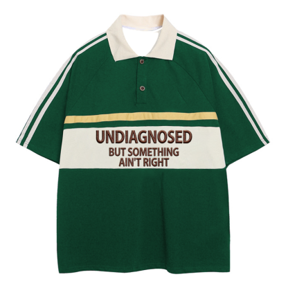 Tokyocanvas Undiagnosed Polo Embroidered T-Shirt