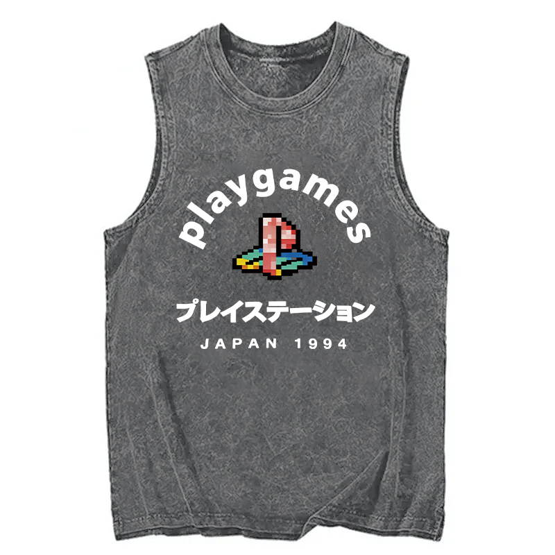 Tokyocanvas Play Games Japan Washed Tank