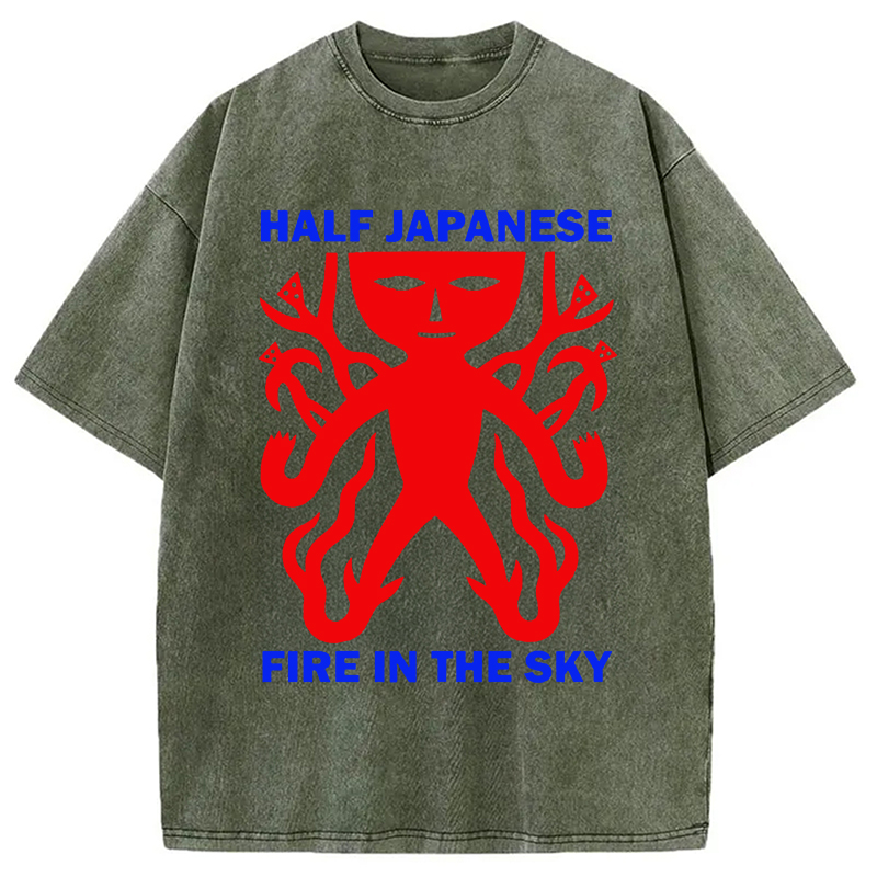 Tokyocanvas Half Japanese Washed T-Shirt