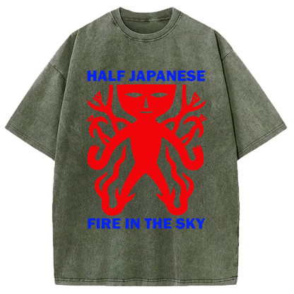 Tokyocanvas Half Japanese Washed T-Shirt