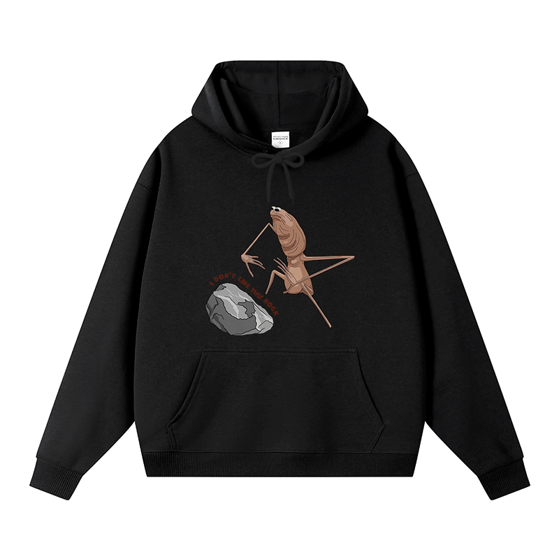 Tokyocanvas I Don't Like This Rock Fleece Lined Hoodie