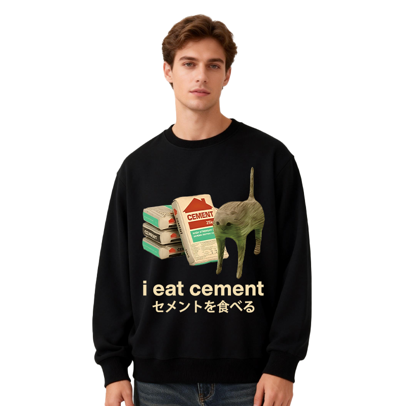 Tokyocanvas I Eat Cement Classic Sweatshirt