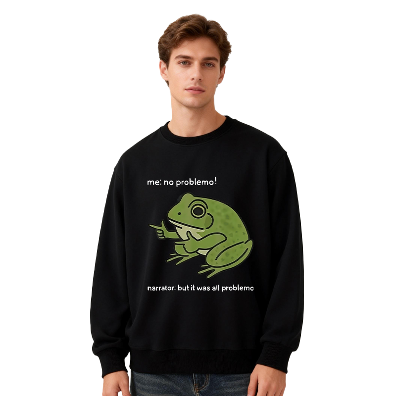 Tokyocanvas Stupid Frog Meme Classic Sweatshirt