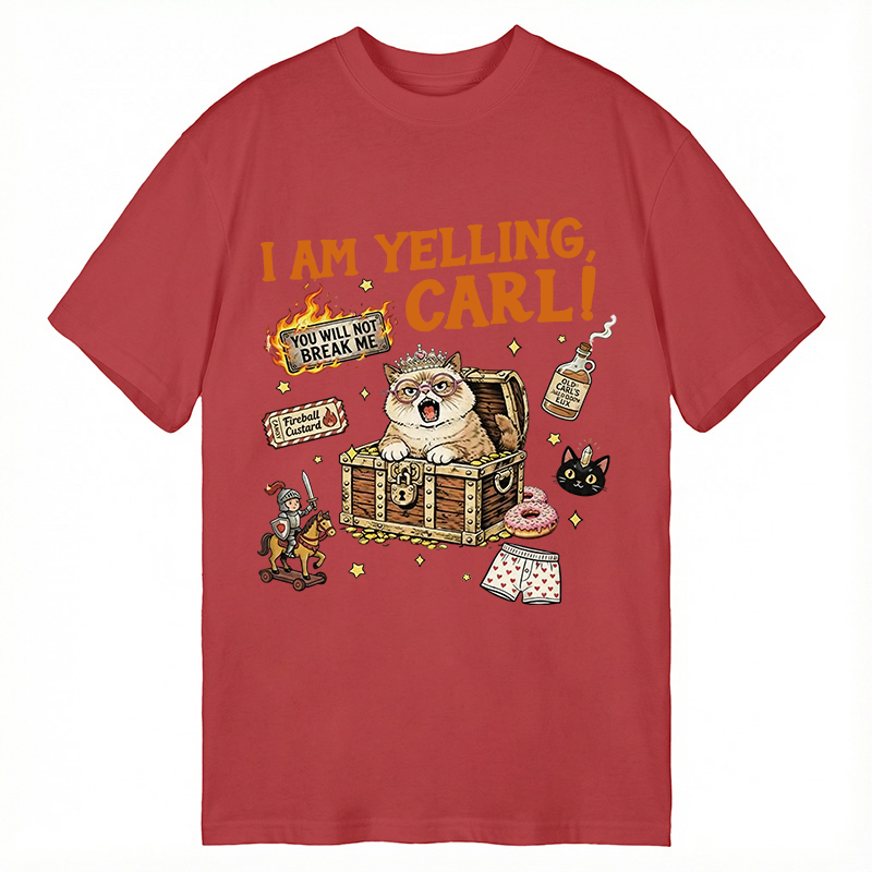 Tokyocanvas I am Yelling Carl Funny Cat Meme Classic T-Shirt