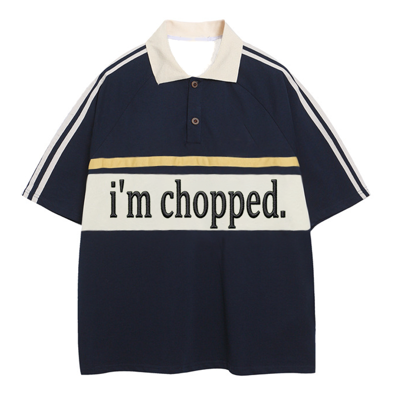 Tokyocanvas I'm Chopped Polo Embroidered T-Shirt