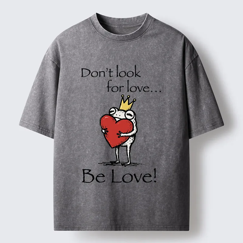 Tokyocanvas Inner Love Frog Art Washed T-Shirt