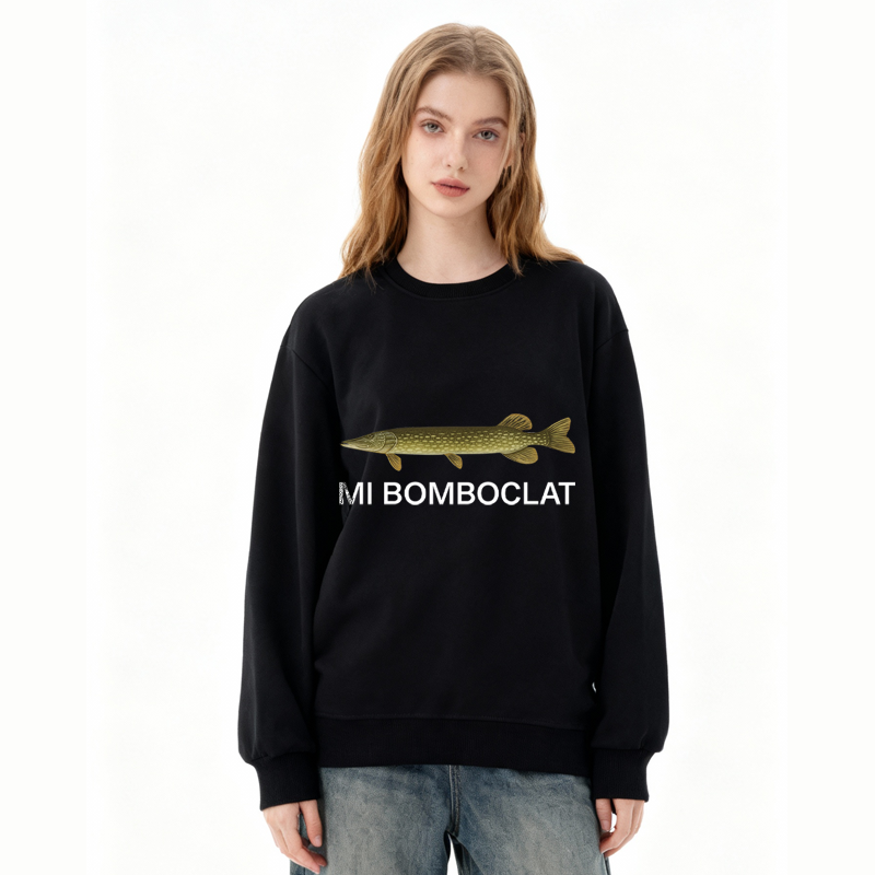 Tokyocanvas Mi Bomboclat Fish Meme Classic Sweatshirt