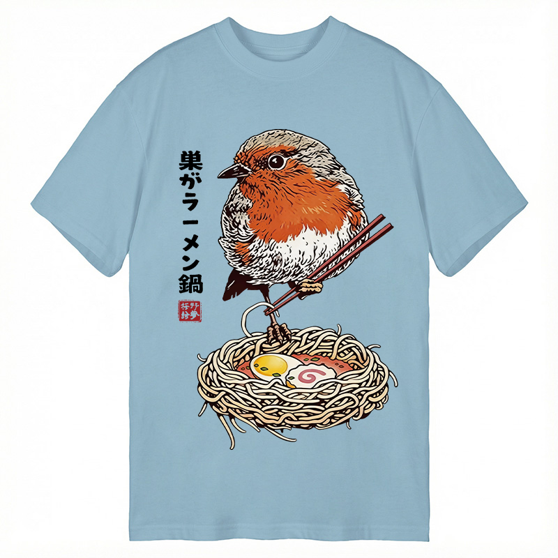 Tokyocanvas Northern Cardinal With Ramen Nest Classic T-Shirt