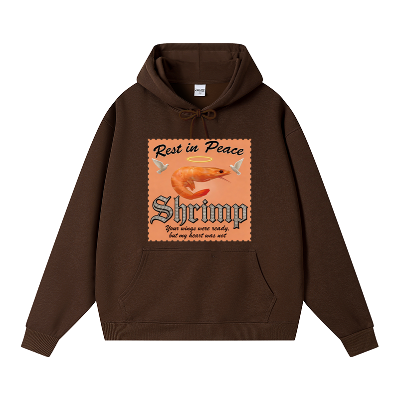 Tokyocanvas RIP SHRIMP Fleece Lined Hoodie