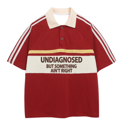 Tokyocanvas Undiagnosed Polo Embroidered T-Shirt