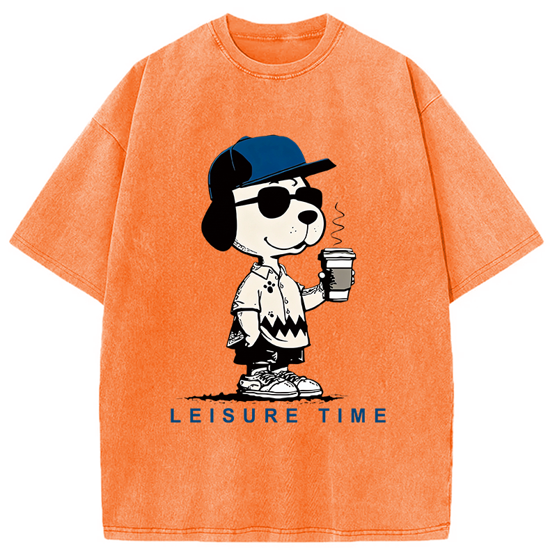 Tokyocanvas Dodger Dog Vintage Japanese Washed T-Shirt