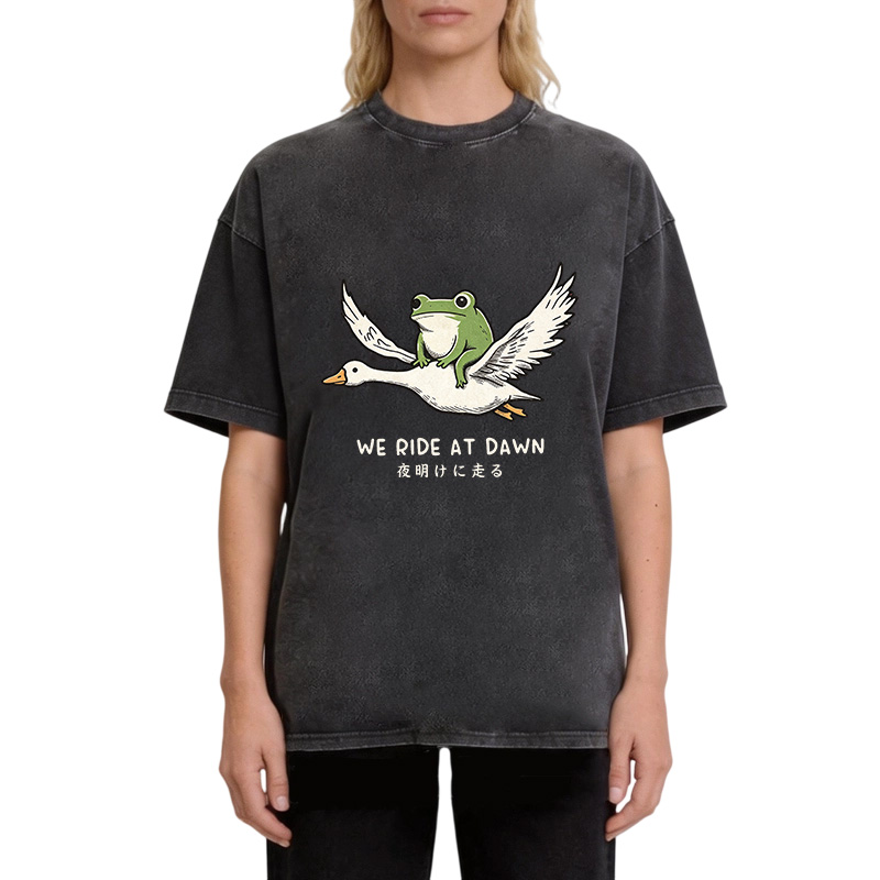 Tokyocanvas We Ride At Dawn Washed T-Shirt