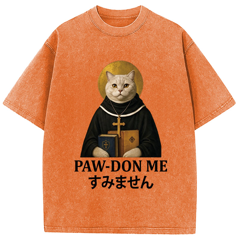 Tokyocanvas Pawdon Me Washed T-Shirt