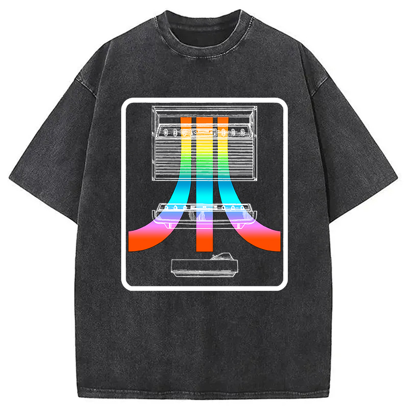 Tokyocanvas Retro game consoles Atari Washed T-Shirt