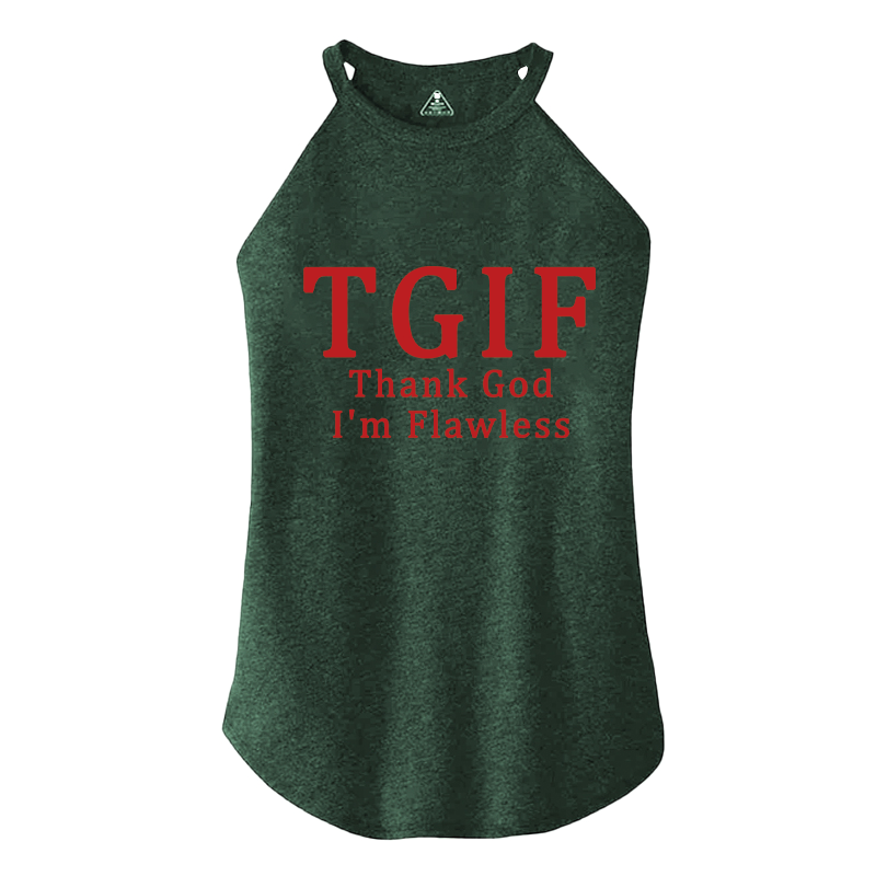 Tokyocanvas Thank God Im Flawless Y2K Cotton Tank
