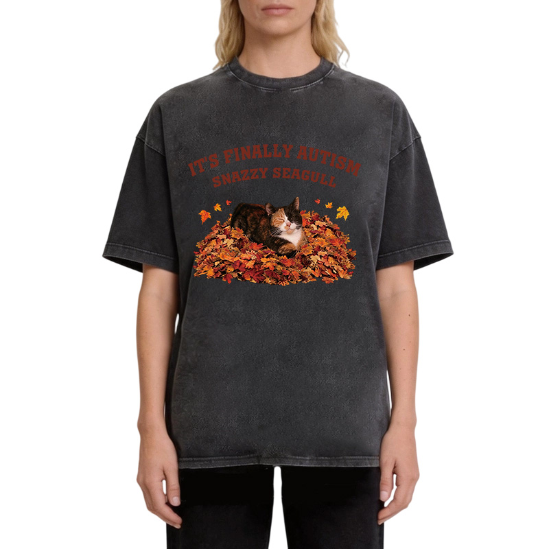 Tokyocanvas Finally Autism Washed T-Shirt