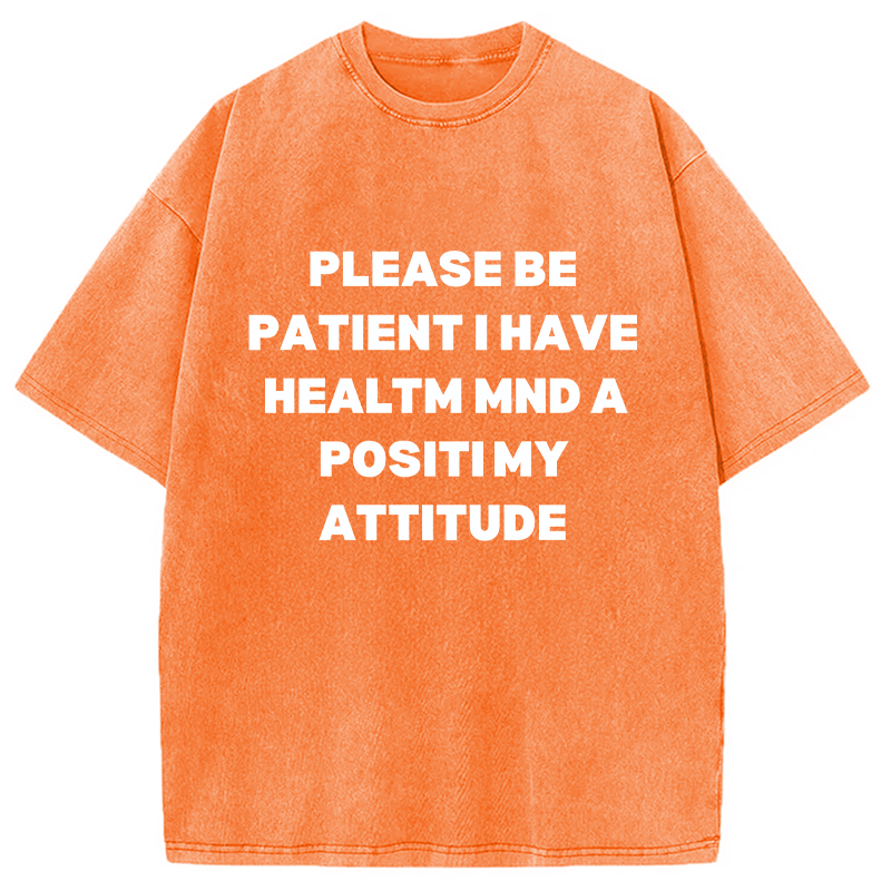 Tokyocanvas Please Be Patient I Have Autism Washed T-Shirt
