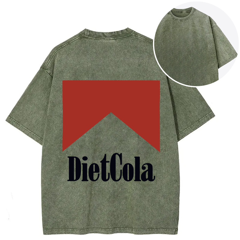 Tokyocanvas Diet Cola Marlboro Back Washed T-Shirt